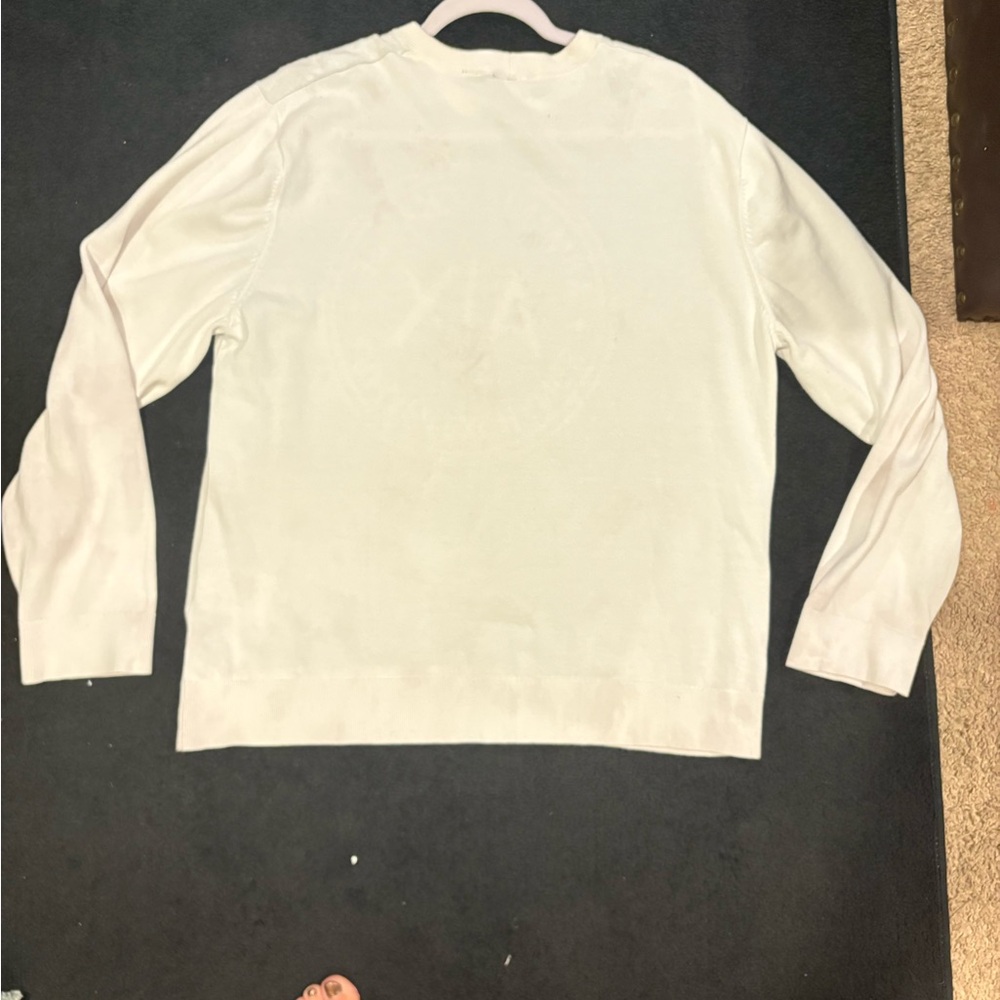 Armani Exchange White Crewneck Sweater - Picture 7 of 7